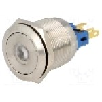 Intrerupator anti-vandalism, ON-ON, Ø22mm, ONPOW - GQ22-11ZD/Y/24V Intrerupator anti-vandalism, ON-ON, Ø22mm, ONPOW - GQ22-11ZD/Y/24V