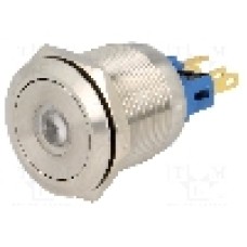 Intrerupator anti-vandalism, ON-ON, Ø22mm, ONPOW - GQ22-11ZD/Y/24V