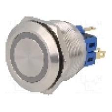 Intrerupator anti-vandalism, ON-(ON), Ø25mm, ONPOW - GQ25-11E/G/12V/S