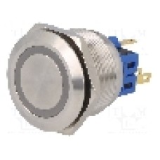 Intrerupator anti-vandalism, ON-(ON), Ø25mm, ONPOW - GQ25-11E/R/12V/S