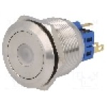 Intrerupator anti-vandalism, ON-ON, Ø25mm, ONPOW - GQ25-11ZD/B/12V/S Intrerupator anti-vandalism, ON-ON, Ø25mm, ONPOW - GQ25-11ZD/B/12V/S