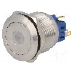 Intrerupator anti-vandalism, ON-ON, Ø25mm, ONPOW - GQ25-11ZD/G/24V/S