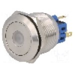 Intrerupator anti-vandalism, ON-ON, Ø25mm, ONPOW - GQ25-11ZD/R/24V/S