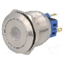 Intrerupator anti-vandalism, ON-ON, Ø25mm, ONPOW - GQ25-11ZD/R/24V/S