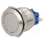 Intrerupator anti-vandalism, ON-ON, Ø25mm, ONPOW - GQ25-11Z/S