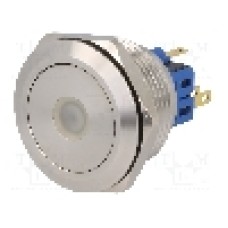 Intrerupator anti-vandalism, ON-(ON), Ø28mm, ONPOW - GQ28-11D/G/12V/S