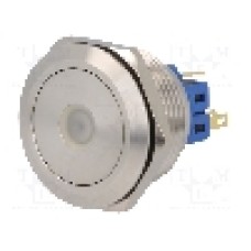 Intrerupator anti-vandalism, ON-(ON), Ø28mm, ONPOW - GQ28-11D/G/24V/S