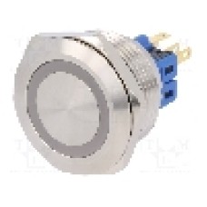 Intrerupator anti-vandalism, ON-(ON), Ø28mm, ONPOW - GQ28-11E/R/12V/S