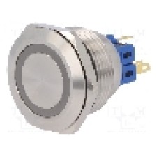 Intrerupator anti-vandalism, ON-ON, Ø28mm, ONPOW - GQ28-11ZE/B/24V/S