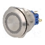 Intrerupator anti-vandalism, ON-ON, Ø28mm, ONPOW - GQ28-11ZE/G/24V/S