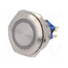 Intrerupator anti-vandalism, ON-(ON), Ø30mm, ONPOW - GQ30-11E/B/12V/S