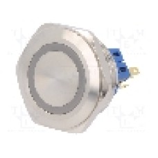 Intrerupator anti-vandalism, ON-(ON), Ø30mm, ONPOW - GQ30-11E/B/24V/S