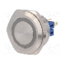 Intrerupator anti-vandalism, ON-(ON), Ø30mm, ONPOW - GQ30-11E/G/12V/S