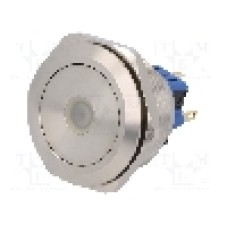 Intrerupator anti-vandalism, ON-ON, Ø30mm, ONPOW - GQ30-11ZD/B/12V/S