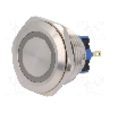 Intrerupator anti-vandalism, ON-ON, Ø30mm, ONPOW - GQ30-11ZE/G/12V/S