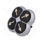 Intrerupator cu 4 poziţii, 22mm, seria RMQ-Titan, IP66, EATON ELECTRIC - M22-D4-S-X7