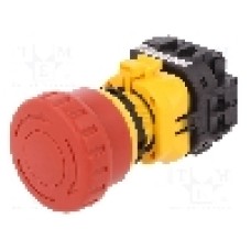 Intrerupator de siguranţa, 22mm, seria XW, IP65, IDEC - XW1E-BV402MF-R Intrerupator de siguranţa, 22mm, seria XW, IP65, IDEC - XW1E-BV402MF-R