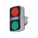 Intrerupator dublu, 22mm, seria Harmony XB4, IP66, SCHNEIDER ELECTRIC - ZB4BW7A3740