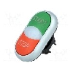 Intrerupator dublu, 22mm, seria RMQ-Titan, IP66, EATON ELECTRIC - M22-DDL-GR-GB1/GB0