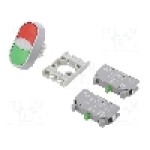 Intrerupator dublu, 22mm, seria ST22, IP65, SPAMEL - SP22-2KL-20\Z/C