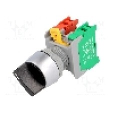 Intrerupator rotativ, 22mm, seria CS22, IP65, AUSPICIOUS - CS22-1-O/C BK,1-2 2POSITION