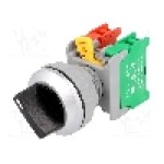 Intrerupator rotativ, 2 pozitii, 30mm, seria SS30, AUSPICIOUS - SS30-1O/C BK, 1-2 2POSITION Intrerupator rotativ, 2 pozitii, 30mm, seria SS30, AUSPICIOUS - SS30-1O/C BK, 1-2 2POSITION