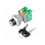 Intrerupator rotativ, 3 pozitii, 30mm, seria KS30, AUSPICIOUS - KS30-2/O, 1-0-2 3 POSITION Intrerupator rotativ, 3 pozitii, 30mm, seria KS30, AUSPICIOUS - KS30-2/O, 1-0-2 3 POSITION