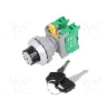 Intrerupator rotativ, 3 pozitii, 30mm, seria KS30, AUSPICIOUS - KS30-2/O, 1-0-2 3 POSITION