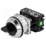 Intrerupator rotativ, 3 pozitii, 30mm, seria NEF30, PROMET - NEF30-TPCSXY