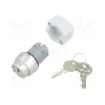 Intrerupator rotativ cu cheie, 22mm, seria 04, IP65, EAO - 704.113.0