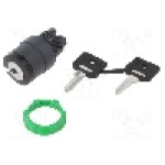 Intrerupator rotativ cu cheie, 22mm, seria Harmony XB5, IP66, SCHNEIDER ELECTRIC - ZB5AG2D