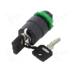 Intrerupator rotativ cu cheie, 22mm, seria Harmony XB5, IP66, SCHNEIDER ELECTRIC - ZB5AG3 Intrerupator rotativ cu cheie, 22mm, seria Harmony XB5, IP66, SCHNEIDER ELECTRIC - ZB5AG3