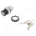 Intrerupator rotativ cu cheie, 22mm, seria M2SSK, IP66, ABB - 1SFA611281R3001