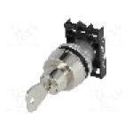 Intrerupator rotativ cu cheie, 22mm, seria NEK22, IP40, PROMET - NEK22M-ZA1