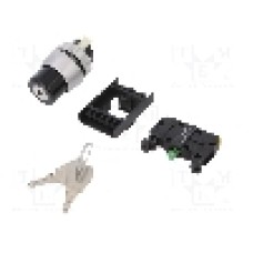 Intrerupator rotativ cu cheie, 22mm, seria ST22, IP65, SPAMEL - ST22-SAA-10 Intrerupator rotativ cu cheie, 22mm, seria ST22, IP65, SPAMEL - ST22-SAA-10