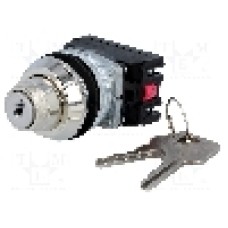 Intrerupator rotativ cu cheie, 2 pozitii, 30mm, seria NEF30, PROMET - NEF30-BXY Intrerupator rotativ cu cheie, 2 pozitii, 30mm, seria NEF30, PROMET - NEF30-BXY