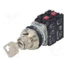 Intrerupator rotativ cu cheie, 2 pozitii, 30mm, seria NEF30, PROMET - W0-NEF30-B X3Y Intrerupator rotativ cu cheie, 2 pozitii, 30mm, seria NEF30, PROMET - W0-NEF30-B X3Y