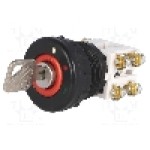 Intrerupator rotativ cu cheie, {{Nr. poziţii stabile}} pozitii, 30mm, seria {{Seria producatorului}}, PROMET - N5-1 N/2 Intrerupator rotativ cu cheie, {{Nr. poziţii stabile}} pozitii, 30mm, seria {{Seria producatorului}}, PROMET - N5-1 N/2