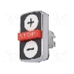 Intrerupator triplu, 22mm, seria Harmony XB4, IP66, SCHNEIDER ELECTRIC - ZB4BA71115