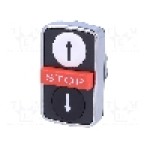 Intrerupator triplu, 22mm, seria Harmony XB4, IP66, SCHNEIDER ELECTRIC - ZB4BA71124