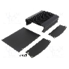 Radiator cu carcasa, aluminiu, negru, FISCHER ELEKTRONIK - EMB 135 150 SA