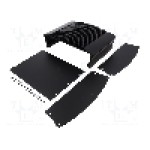 Radiator cu carcasa, aluminiu, negru, FISCHER ELEKTRONIK - EMB 215 150 SA