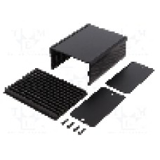 Radiator cu carcasa, aluminiu, negru, FISCHER ELEKTRONIK - GE K 80 42 100 SA