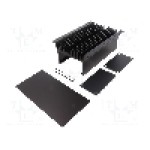 Radiator cu carcasa, aluminiu, neagra, FISCHER ELEKTRONIK - WAG 100 SA