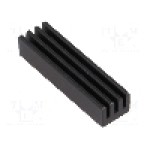 Radiator extrudat, AL6063-T5, 25.4mm x 6.35mm, neagra, STONECOLD - HS-DIL25