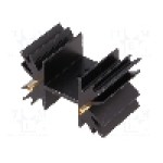 Radiator extrudat, 25.4mm x neagra, FISCHER ELEKTRONIK - SK129-25STS