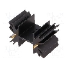 Radiator extrudat, 25.4mm x neagra, FISCHER ELEKTRONIK - SK129-25STS