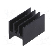 Radiator extrudat, 25mm x 15mm, neagra, STONECOLD - HS-115