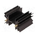 Radiator extrudat, 38.1mm x neagra, FISCHER ELEKTRONIK - SK129-38STS