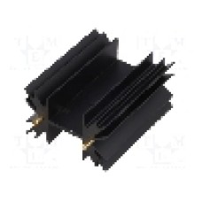 Radiator extrudat, 50.8mm x neagra, FISCHER ELEKTRONIK - SK129-50STC